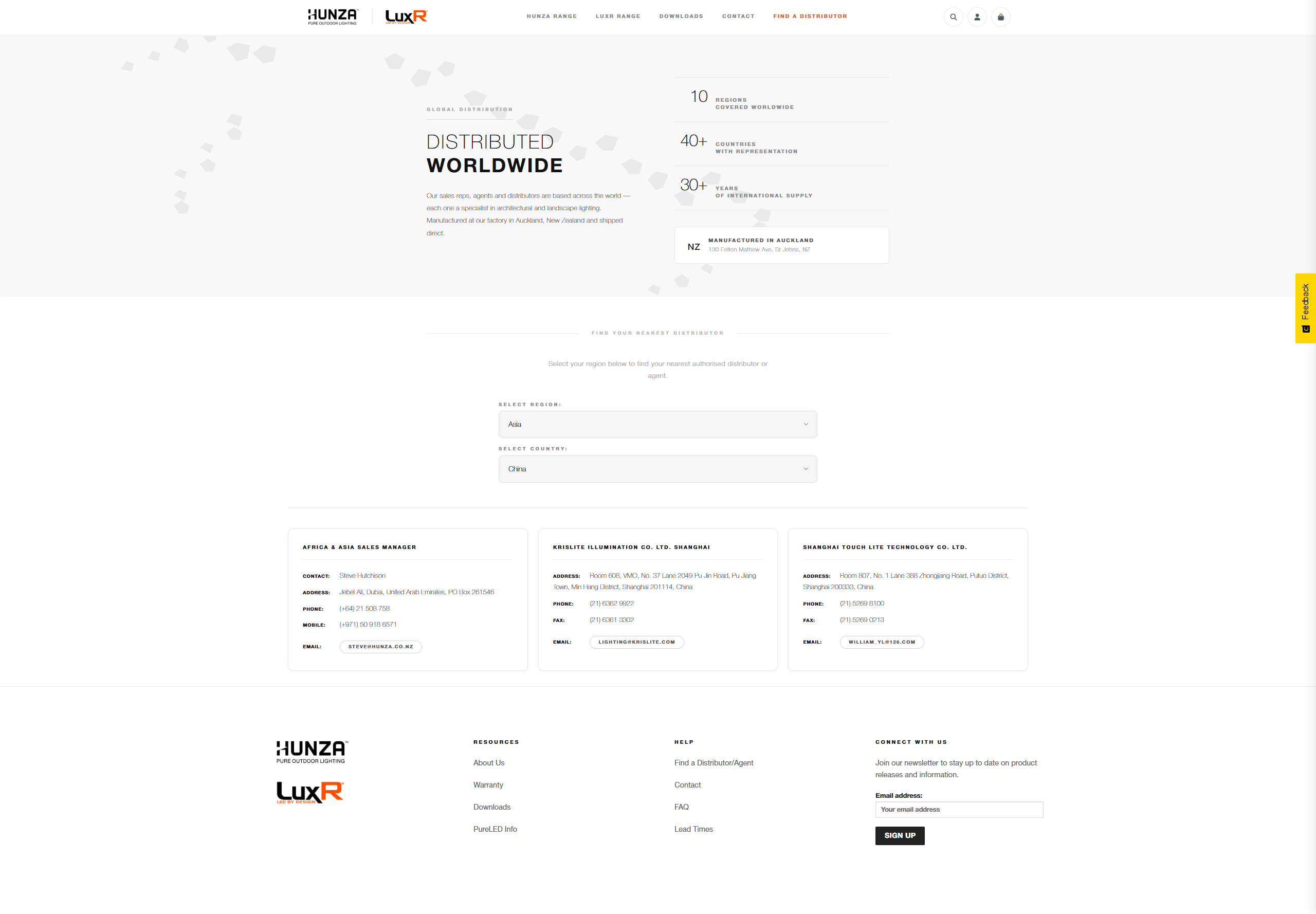 Redesigned distributor hub